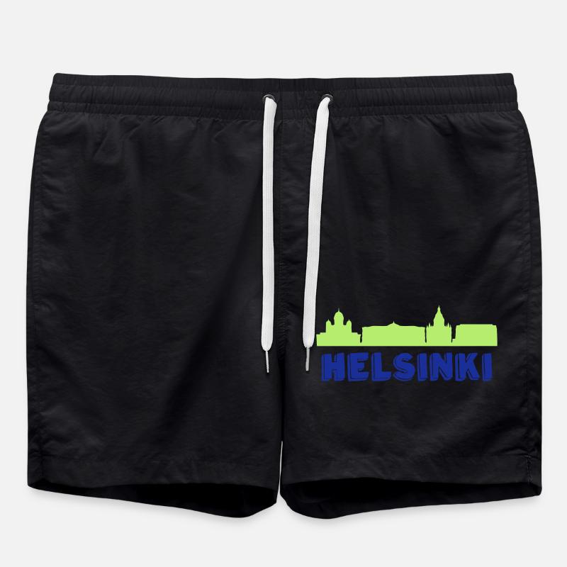 Helsinki - Badeshorts - Schwarz