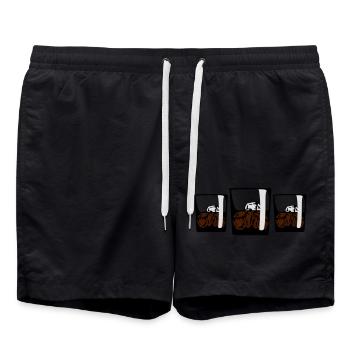 3 Drinks - Short de bain - noir - Devant - AI Model Male 185 light (185cm)