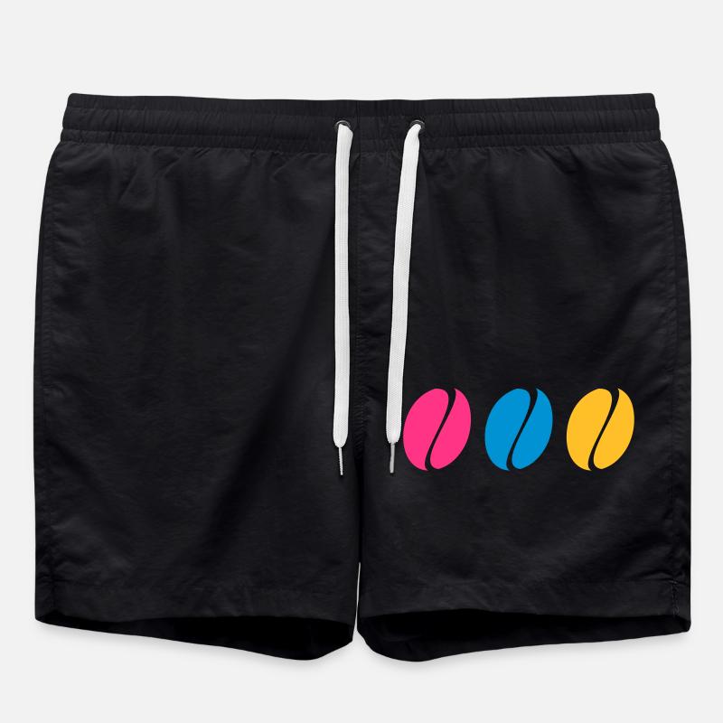 Coffee Beans - Swim Trunks - black