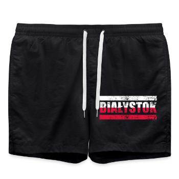 Białystok Bialystok Polska Pologne Cadeau - Short de bain - noir - Devant - AI Model Male 185 light (185cm)