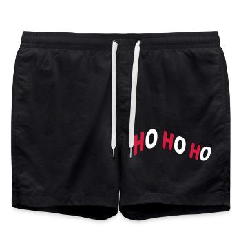 Rot weiss Ho - Badeshorts - Schwarz - Vorne - AI Model Male 185 light (185cm)