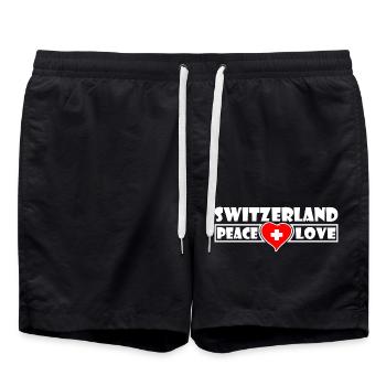 Suisse - Short de bain - noir - Devant - AI Model Male 185 light (185cm)