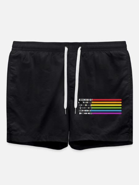 Lightsabers - Swim Trunks - black