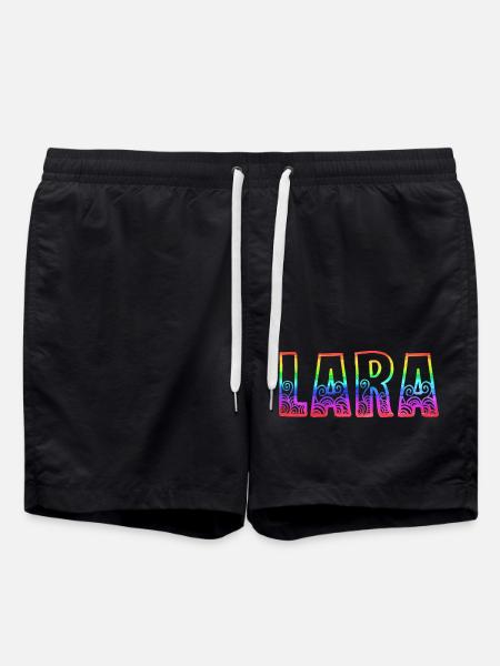 lara rs regenbogen - Badeshorts - Schwarz