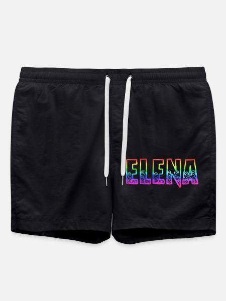 elena rs rainbow - Swim Trunks - black