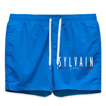 Sylvain tshirt custom sylvain first name - Swim Trunks - cobalt blue - Front