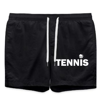Tennis - Badeshorts - Schwarz - Vorne - AI Model Male 185 light (185cm)