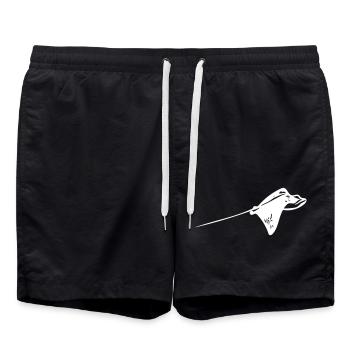 Eagle Ray Vector Flight - Swim Trunks - black - Front - AI Model Male 185 light (185cm)