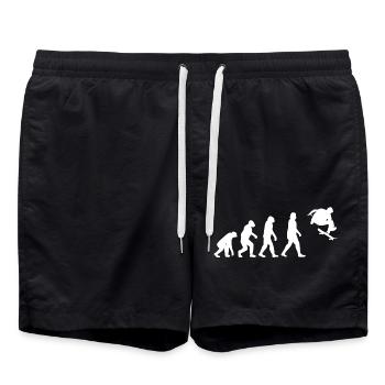 Skateboarding Skate Skater Evolution Skateboard - Badeshorts - Schwarz - Vorne - AI Model Male 185 light (185cm)