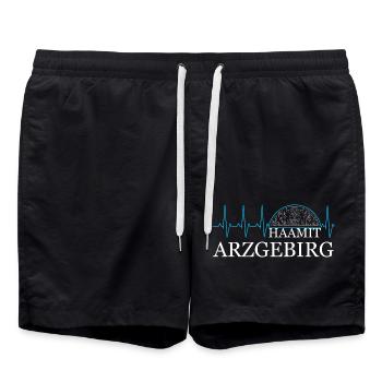 Haamit Arzgebirg - Badeshorts - Schwarz - Vorne - AI Model Male 185 light (185cm)