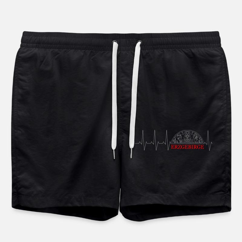Erzgebirge - Badeshorts - Schwarz
