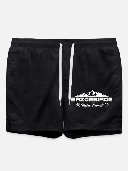 Erzgebirger das bin ich - Badeshorts - Schwarz