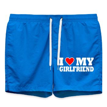 I love my girlfriend - Badeshorts - Cobalt blue - Vorne