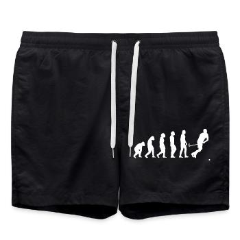 Hockey Geschenk Unihockey Feldhockey Hockeyspieler - Badeshorts - Schwarz - Vorne - AI Model Male 185 light (185cm)