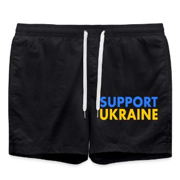 Support ukraine - Badeshorts - Schwarz - Vorne - AI Model Male 185 light (185cm)