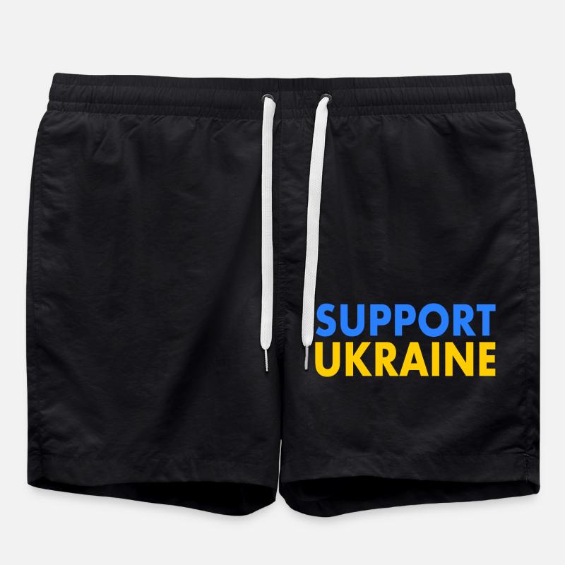Support ukraine - Swim Trunks - black
