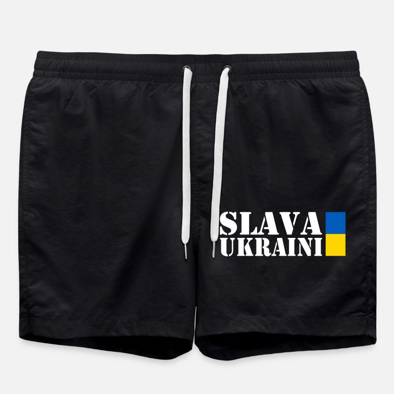 Slava ukraini - Short de bain - noir