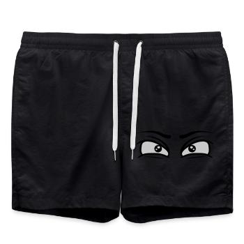 Willpower Determined eyes - Swim Trunks - black - Front - AI Model Male 185 light (185cm)