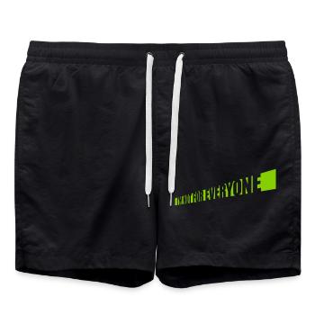 Je ne suis pas pour tout le monde - Short de bain - noir - Devant - AI Model Male 185 light (185cm)