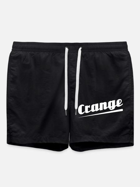 Crange - Textdesign mit Stadtnamen - Badeshorts - Schwarz