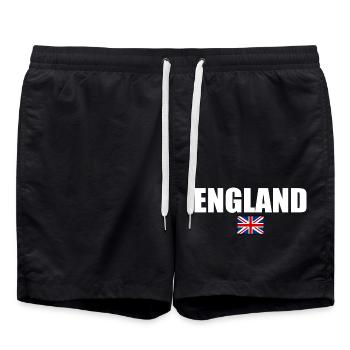 England - Swim Trunks - black - Front - AI Model Male 185 light (185cm)