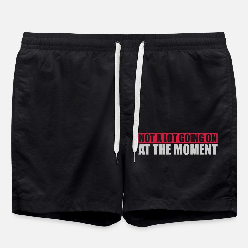 Not much going on - Swim Trunks - black