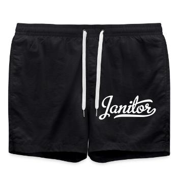 Gardien - Short de bain - noir - Devant - AI Model Male 185 light (185cm)
