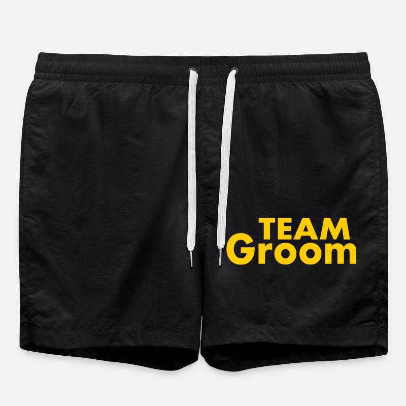 Team groom - Badeshorts - Schwarz