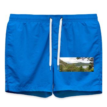 Lake Revsvatnet and landscape at Prekestolen - Swim Trunks - cobalt blue - Front