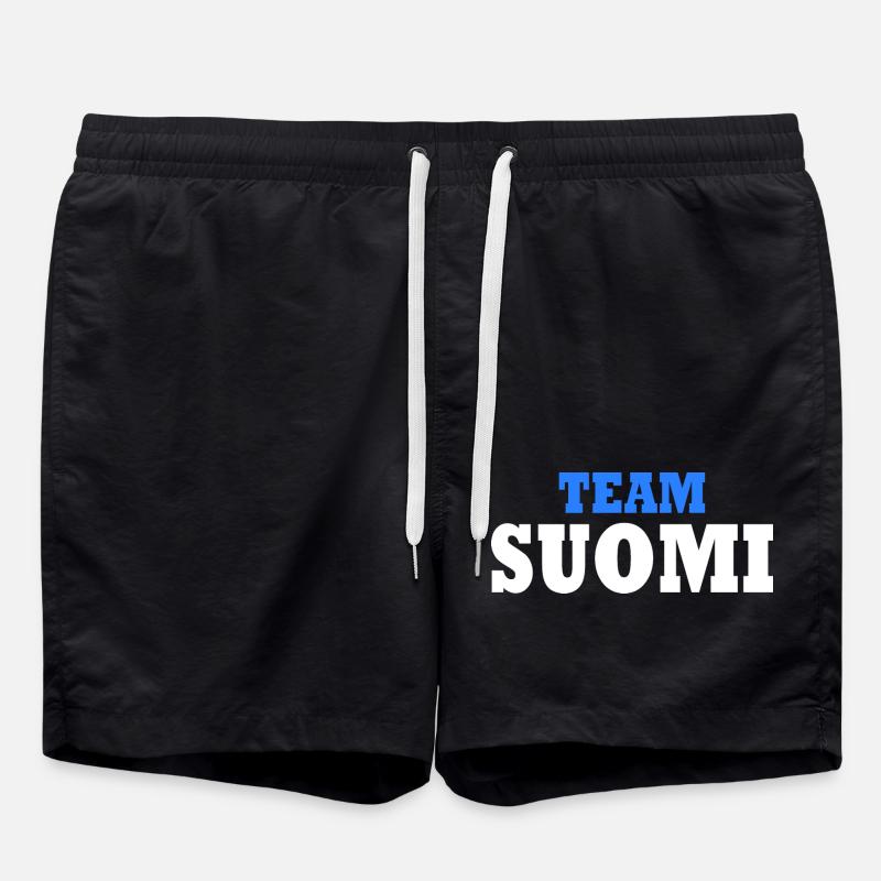 Team suomi - Swim Trunks - black