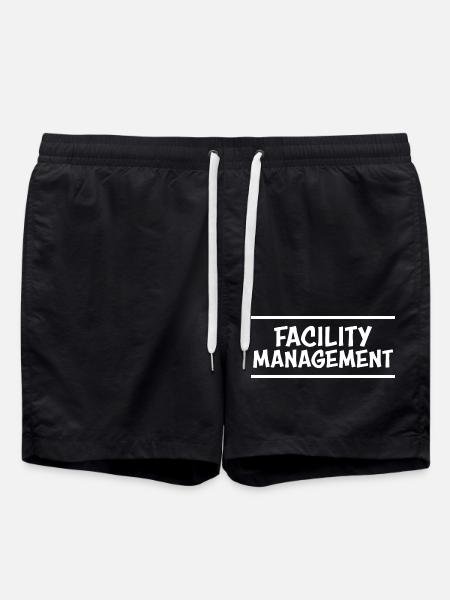 Tshirt Facility Management - Swim Trunks - black