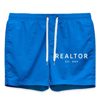 Realtor Est. 2023 Graduation Real Estate Student - Swim Trunks - cobalt blue - Front