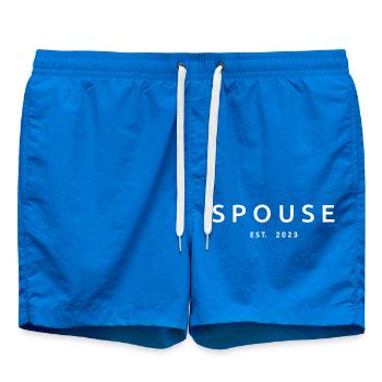 Conjoint Est. 2023 - Cadeau de mariage hommes et femmes - Short de bain - cobalt blue - Devant