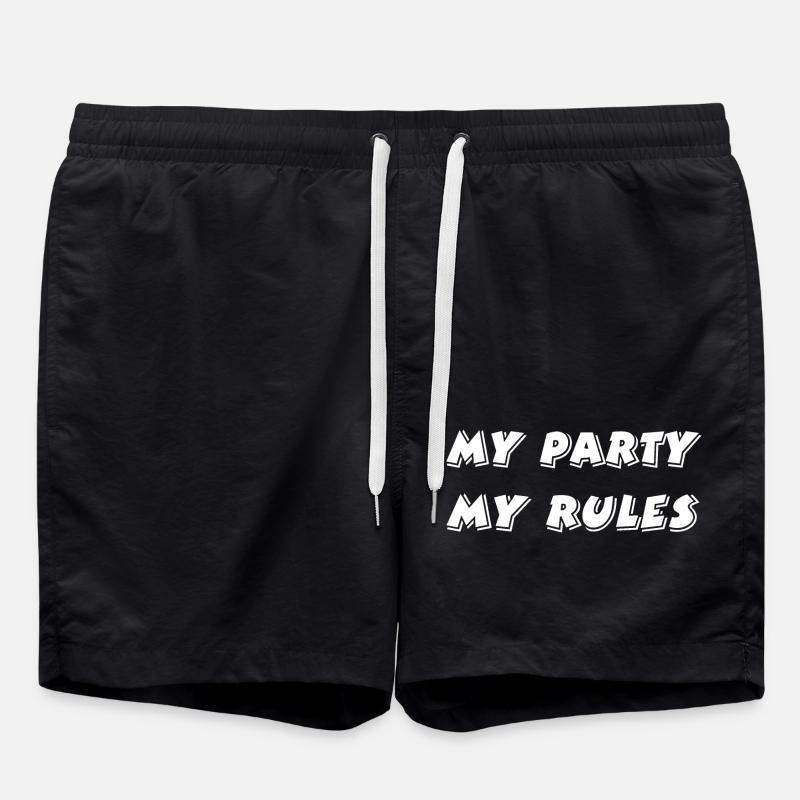 Party - Badeshorts - Schwarz