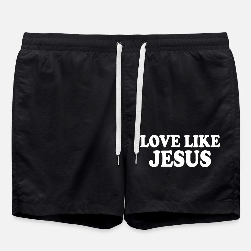 Love like jesus - Swim Trunks - black