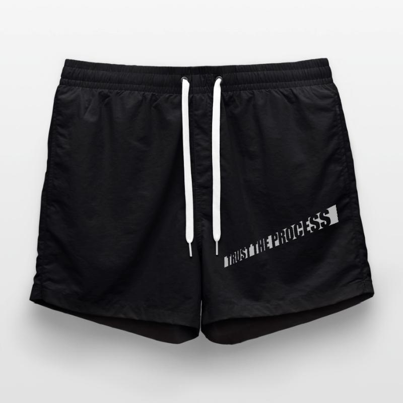 trust the process Zitat Badeshorts