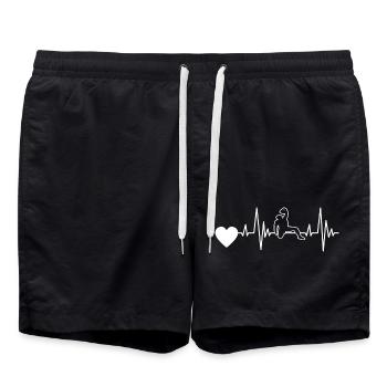 Fitness Muscle Bodybuilder Musculation Athlètes - Short de bain - noir - Devant - AI Model Male 185 light (185cm)