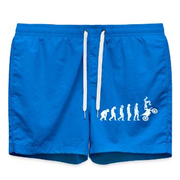 Motorrad Mofa Motorcross Geschenk Motorradfahrer - Badeshorts - Cobalt blue - Vorne