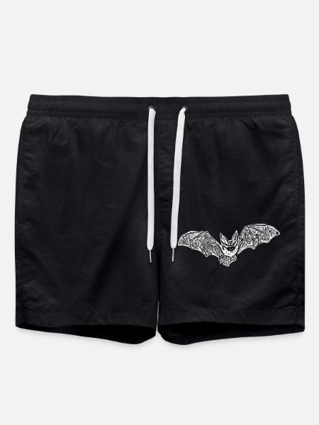 Incredibly cute bat - Swim Trunks - black