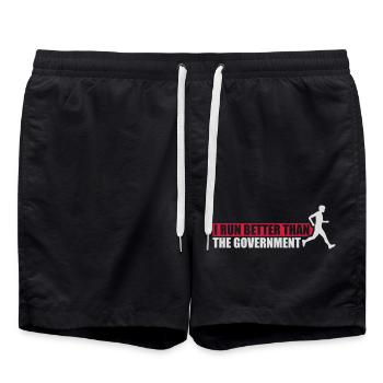 mieux fonctionner que le gouvernement - Short de bain - noir - Devant - AI Model Male 185 light (185cm)