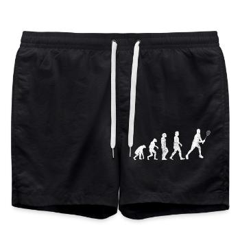 Badminton player Badminton Badminton fan - Swim Trunks - black - Front - AI Model Male 185 light (185cm)