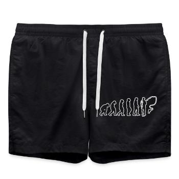 Fishing Hooks Fishing Fishing Fishing Fishing - Swim Trunks - black - Front - AI Model Male 185 light (185cm)