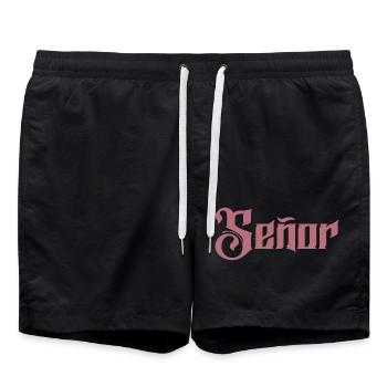 Señor Engagement Groom To Be Wedding Party - Short de bain - noir - Devant - AI Model Male 185 light (185cm)