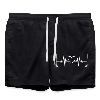 Golf Golf Club Quote Golf Ball Golfer - Swim Trunks - black - Front - AI Model Male 185 light (185cm)