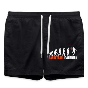 Évolution des joueurs de basket-ball - Short de bain - noir - Devant - AI Model Male 185 light (185cm)