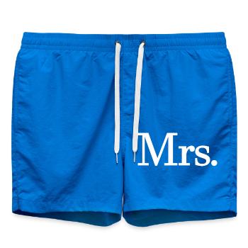 Mrs. Matching Paar Verlobung Hochzeit Flitterwochen - Badeshorts - Cobalt blue - Vorne