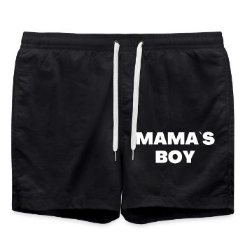 Mama's Boy - Swim Trunks - black - Front - AI Model Male 185 light (185cm)