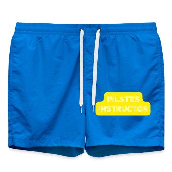 Pilates Instructor Teacher - Swim Trunks - cobalt blue - Front