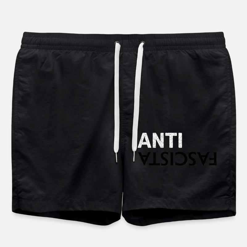 Antifascist - Swim Trunks - black