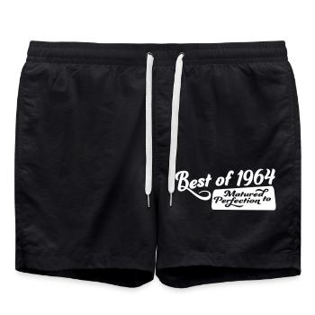 1964 - Badeshorts - Schwarz - Vorne - AI Model Male 185 light (185cm)